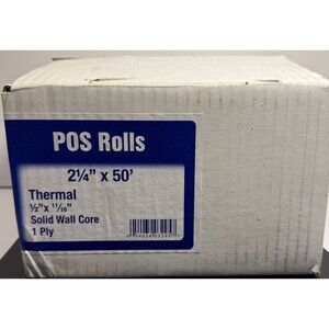 Alliance Thermal Paper Receipt Rolls 2-1/4 x 50 Thermal POS Rolls - 50 Rolls